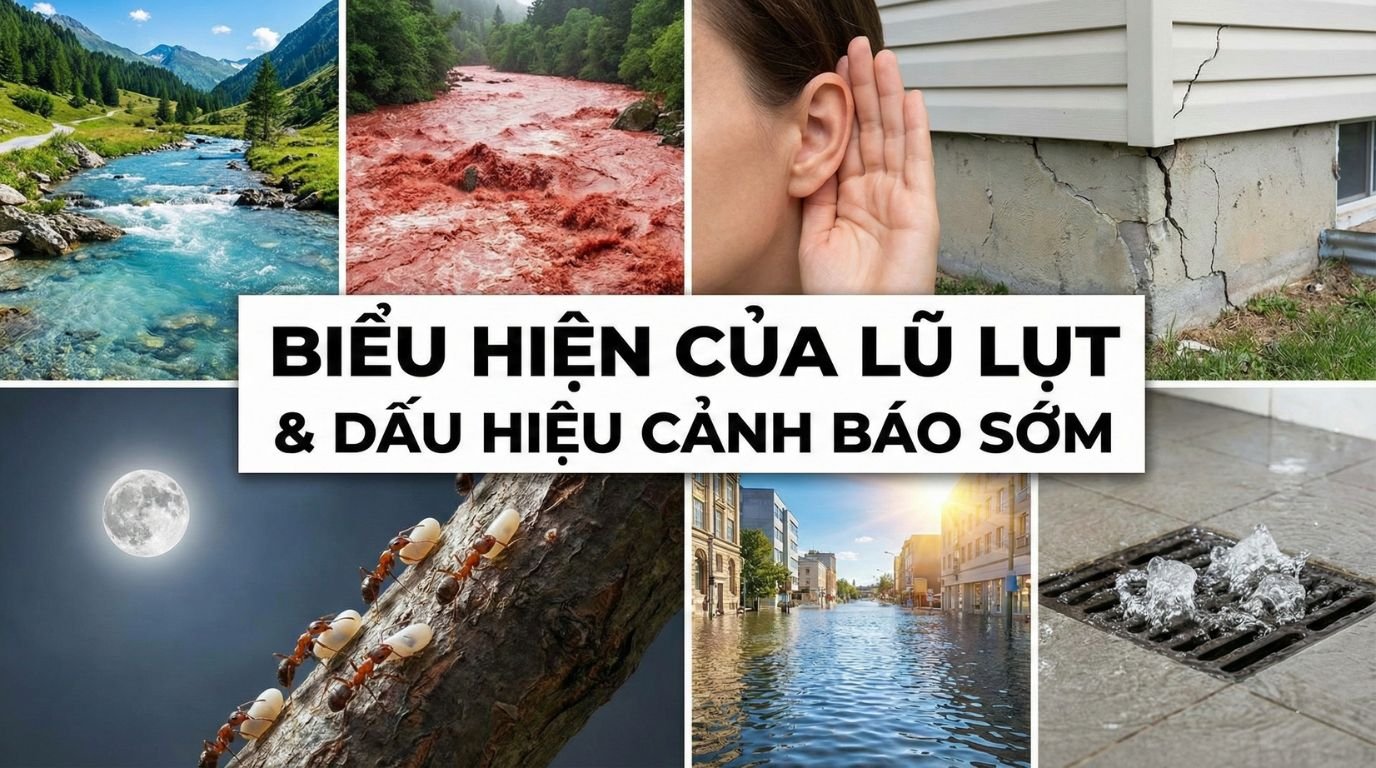 Biểu hiện của lũ lụt
