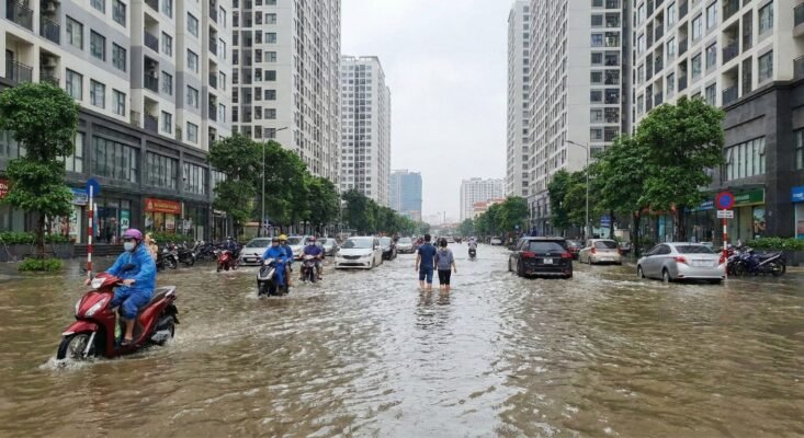 Các đô thị tại Việt Nam bị ngập lụt