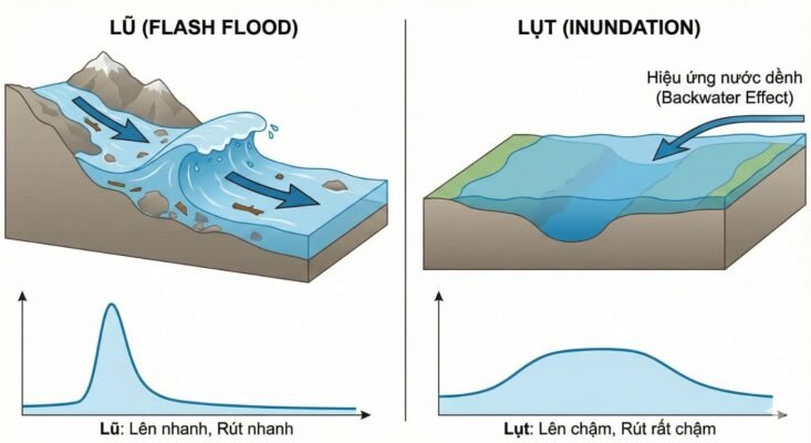 Cơ chế hình thành lũ và lụt
