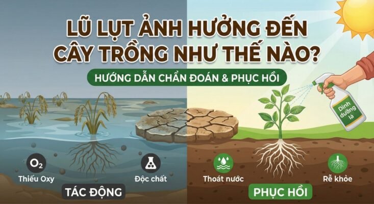 Lũ lụt ảnh hưởng đến cây trồng như thế nào?