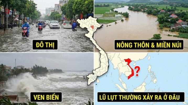 Lũ lụt thường xảy ra ở đâu