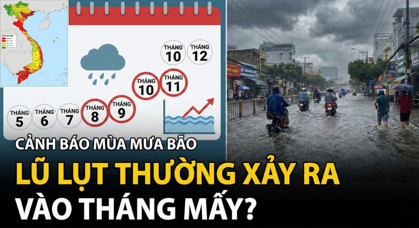 Lũ lụt thường xảy ra vào tháng mấy