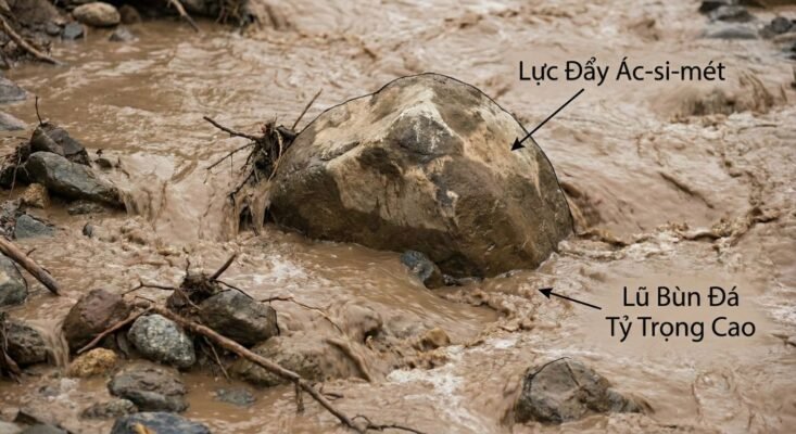Lực đẩy Ác-xi-mét trong lũ bùn đá