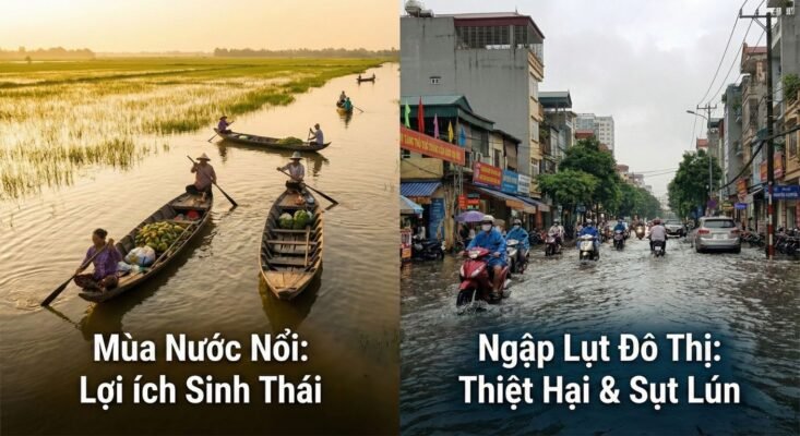 Mùa nước nổi và ngập lụt đô thị tại miền Nam