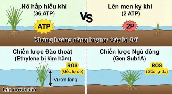 Phản ứng sinh lý của cây trồng khi bị ngập lụt