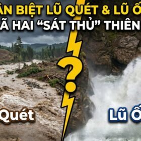 Sự khác biệt giữa lũ quét với lũ ống