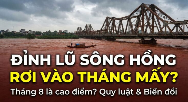 Đỉnh lũ sông Hồng rơi vào tháng mấy?