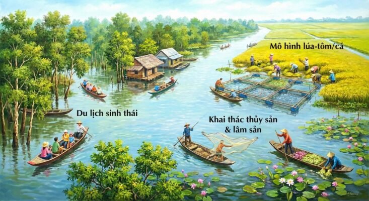 Lũ lụt tạo ra nền kinh tế trù phú