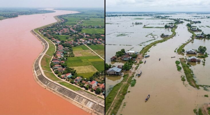 Vì sao sông ngòi ở đồng bằng sông Cửu Long không cần xây đê sông ngăn lũ
