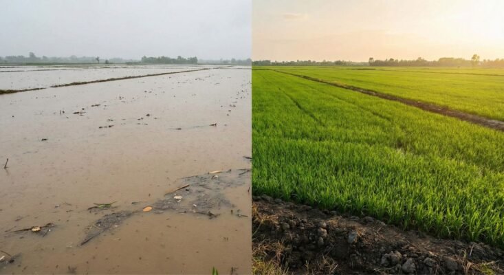 Chất lượng đất bị biến chất ra sao sau lũ lụt