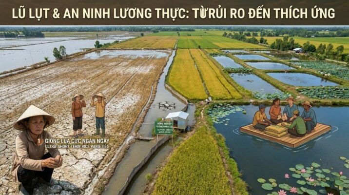 Lũ lụt ảnh hưởng đến an ninh lương thực như thế nào?