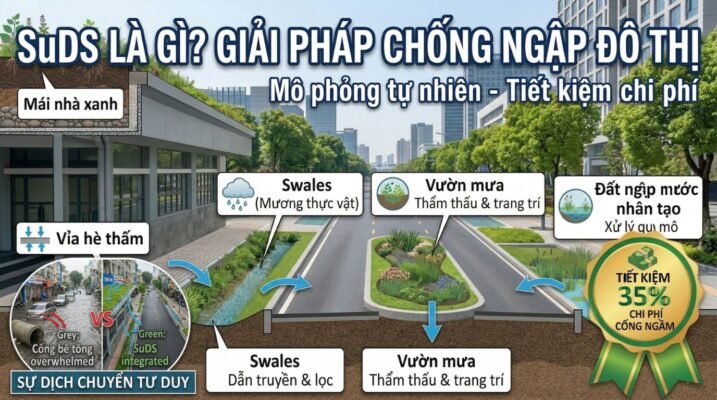 Hệ thống thoát nước bền vững (SuDS) là gì?
