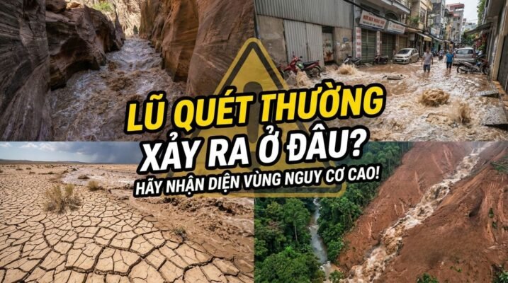 Lũ quét thường xảy ra ở những nơi nào?