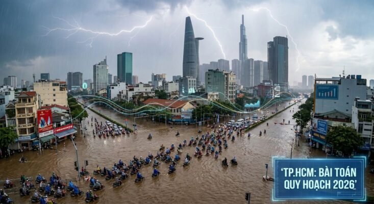 Nguyên nhân gây ra ngập lụt ở thành phố Hồ Chí Minh