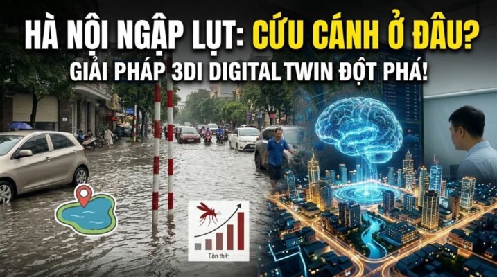 Tình trạng ngập úng ở Hà Nội